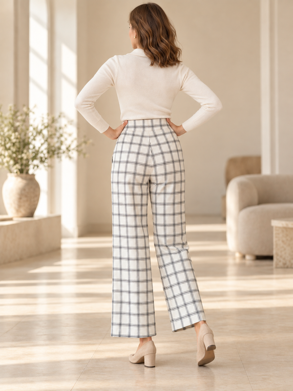#WhiteBlackPlaid
