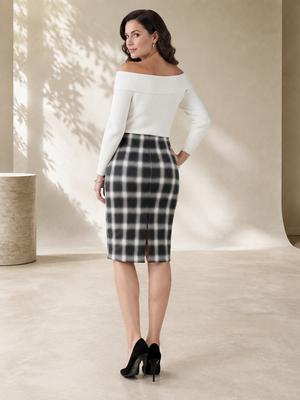 #GreyCremePlaid